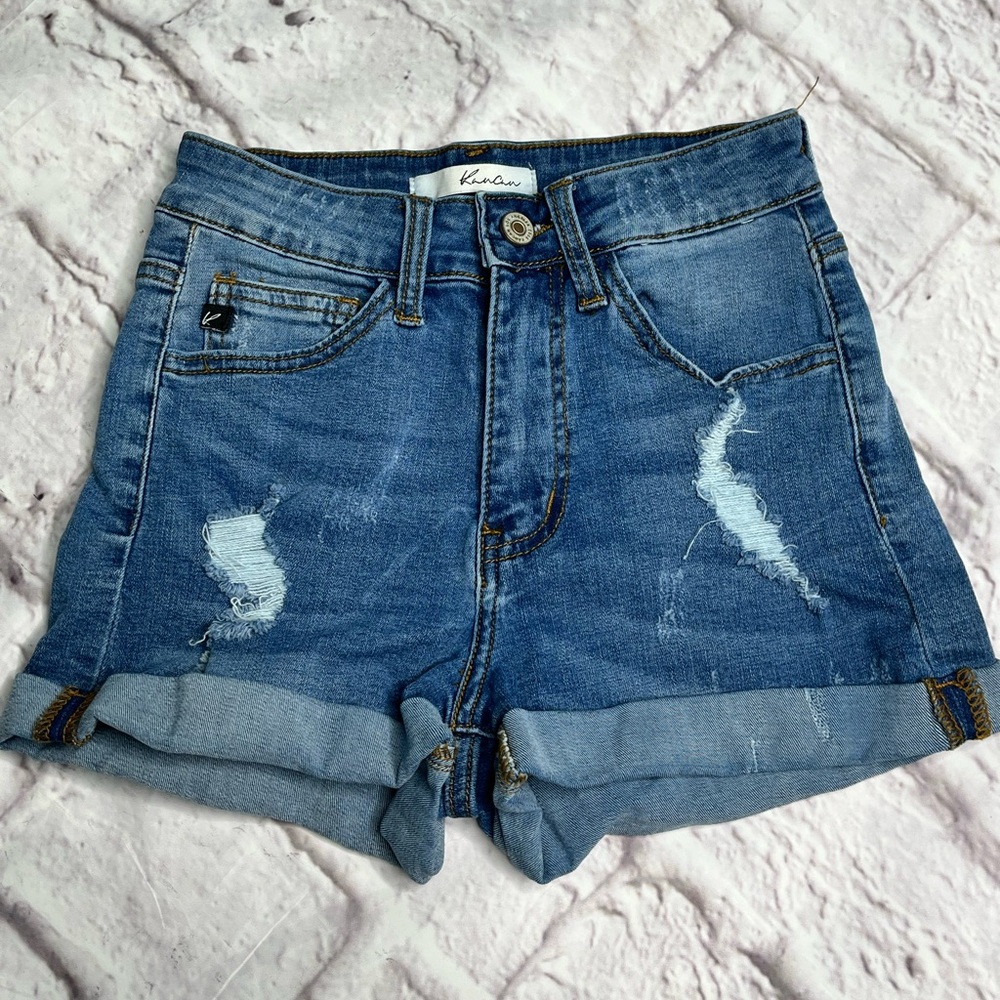 Kancan hi rise denim shorts size 23